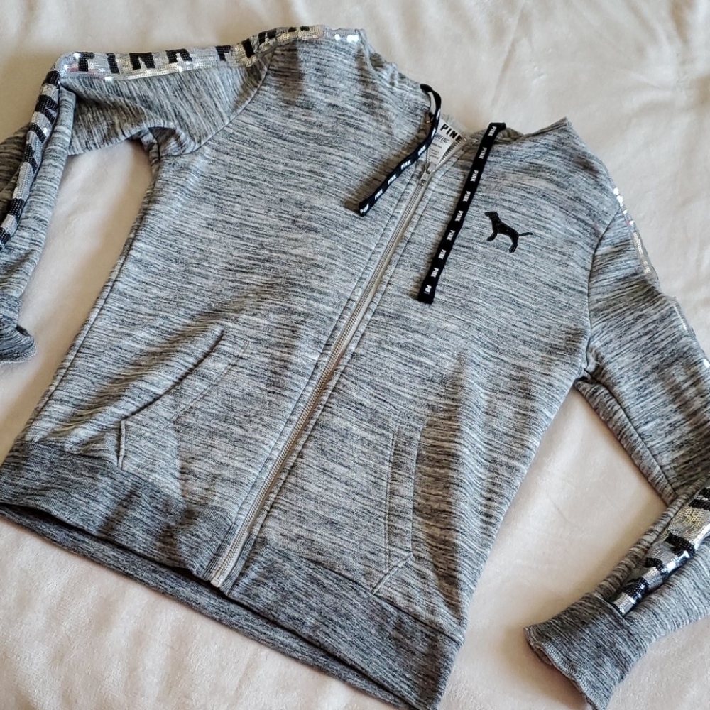 PINK bling hoodie
